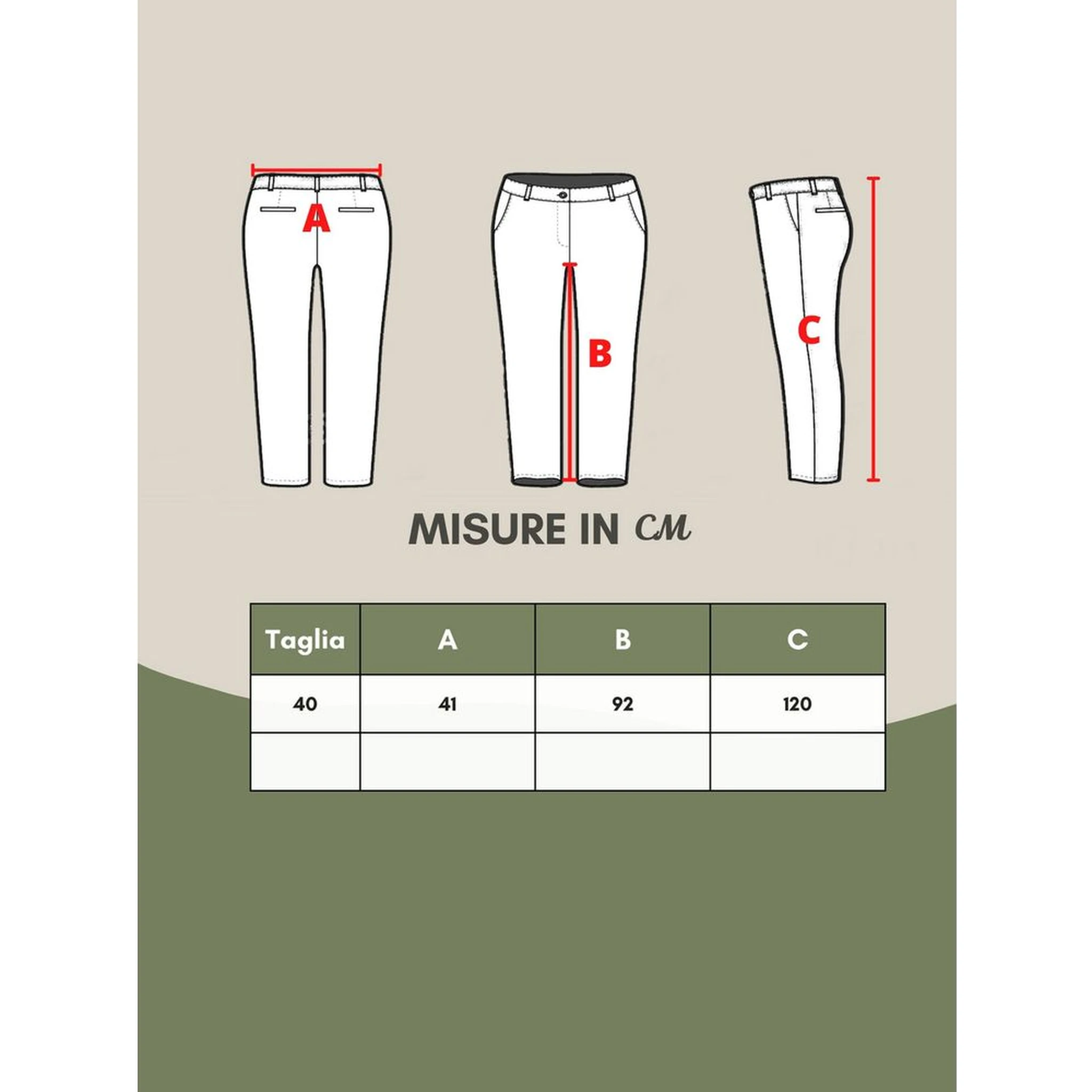 Multicolor Viscose Casual Pants