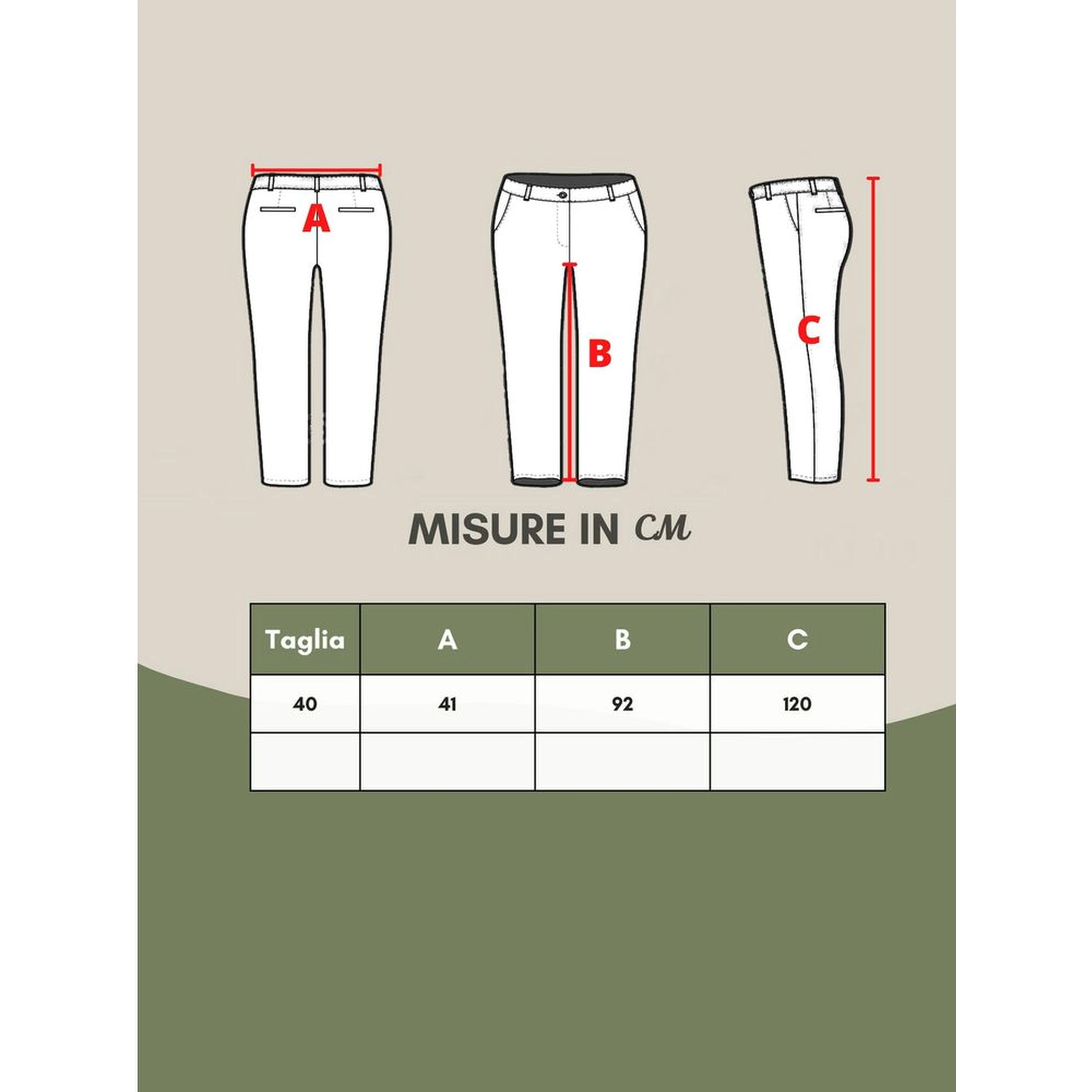 Multicolor Viscose Casual Pants