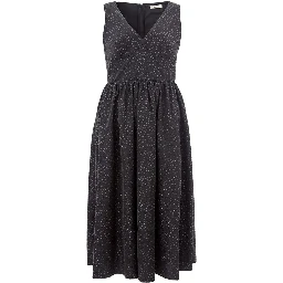 Black Polyethylene Casual Dress