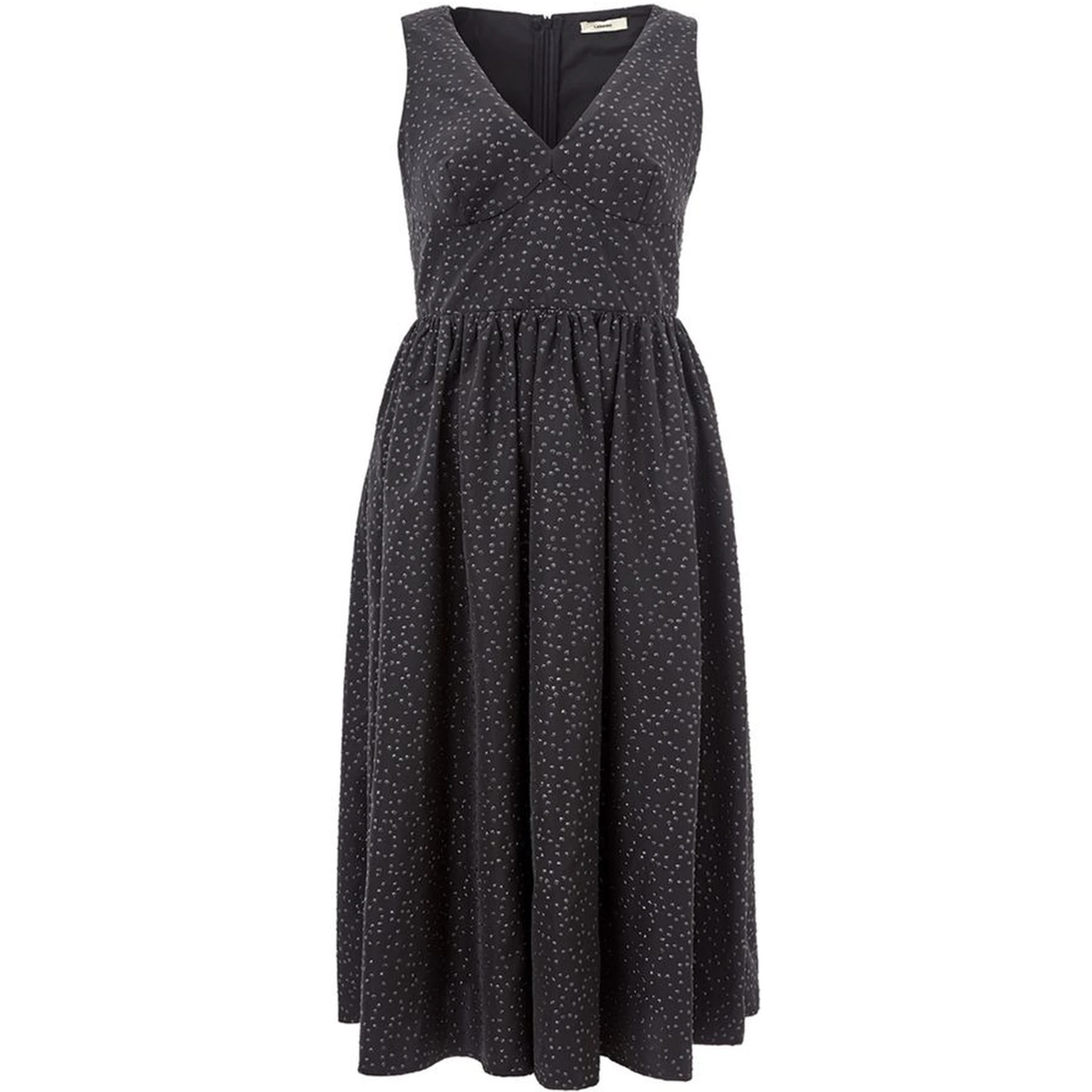 Black Polyethylene Casual Dress