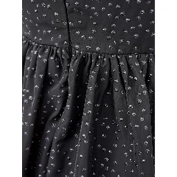 Black Polyethylene Casual Dress