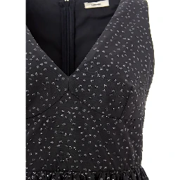 Black Polyethylene Casual Dress