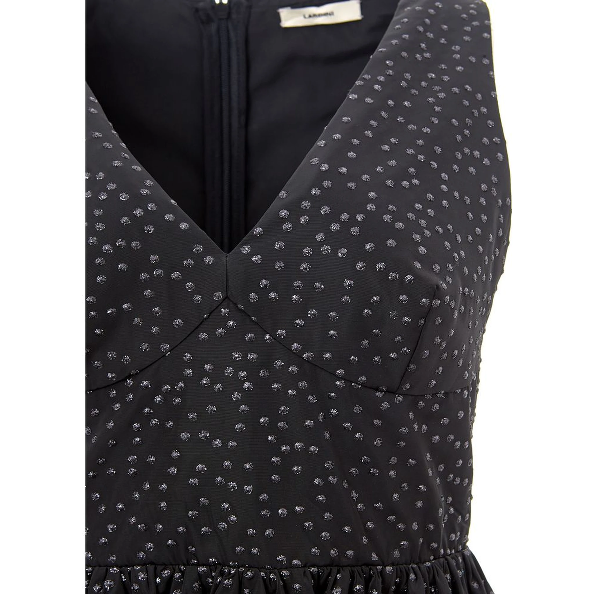 Black Polyethylene Casual Dress