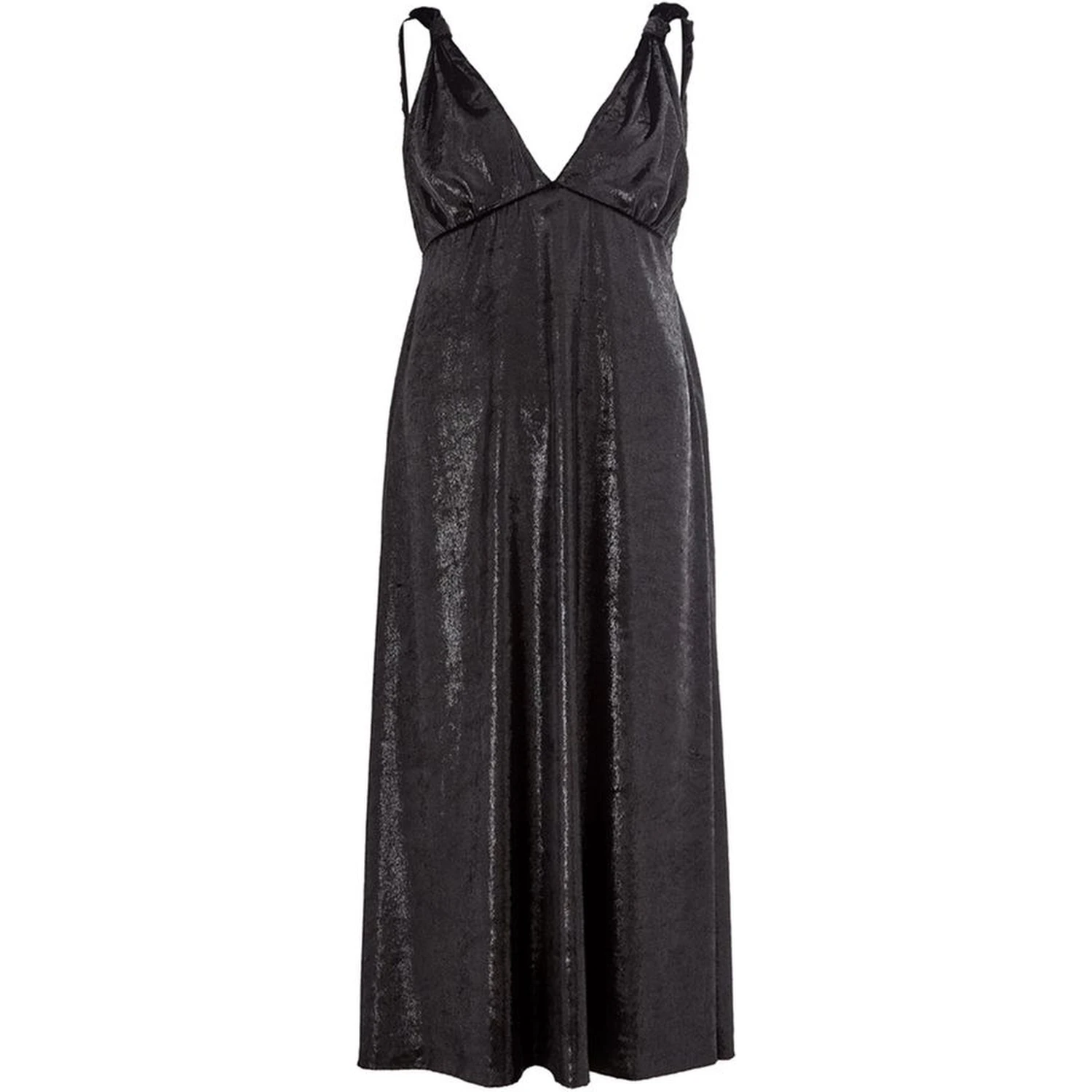Black polyester cocktail women's dress.