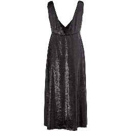 Black Polyester Cocktail Dress