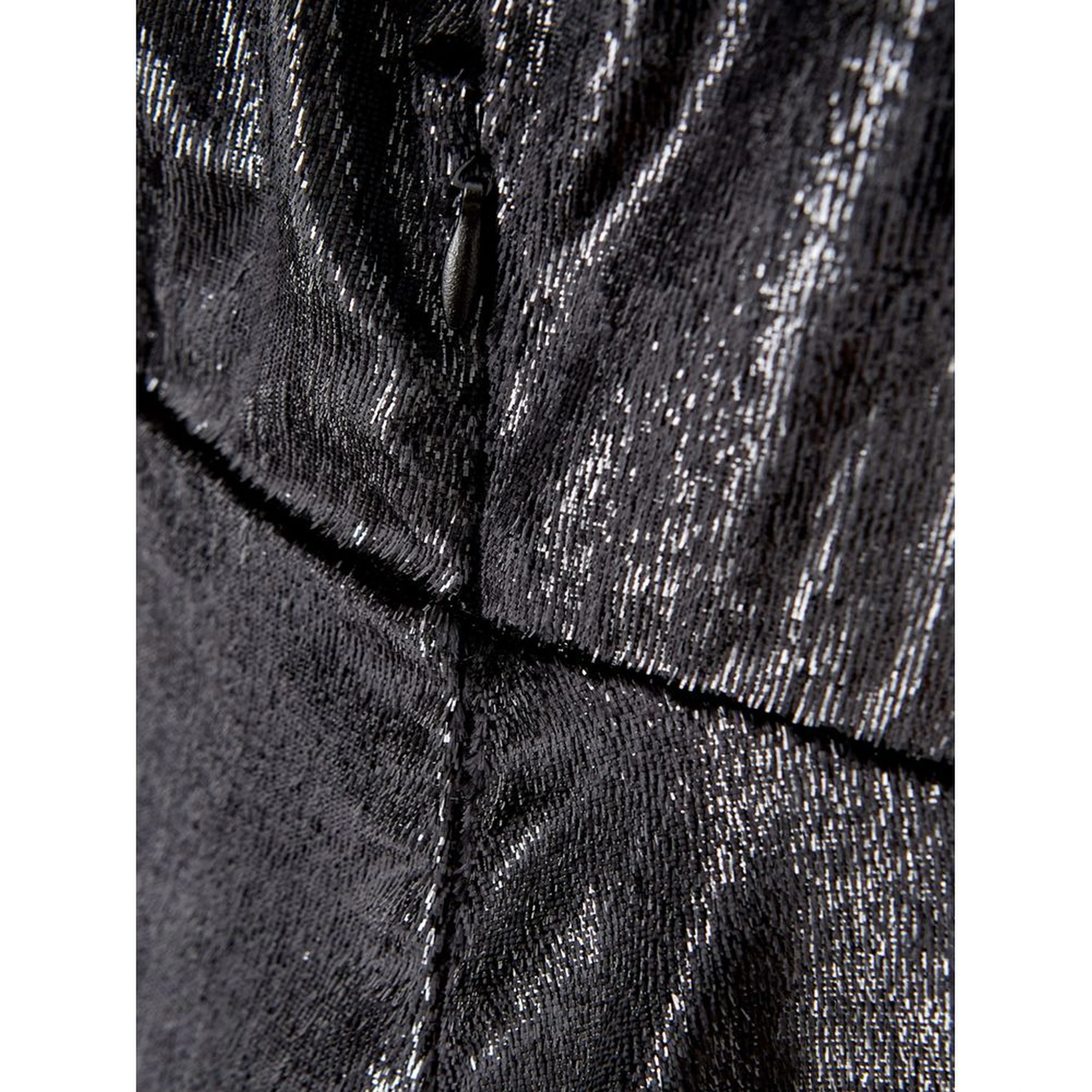 Black polyester cocktail women's dress.