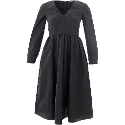 Black Polyester Cocktail Dress