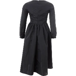 Black Polyester Cocktail Dress