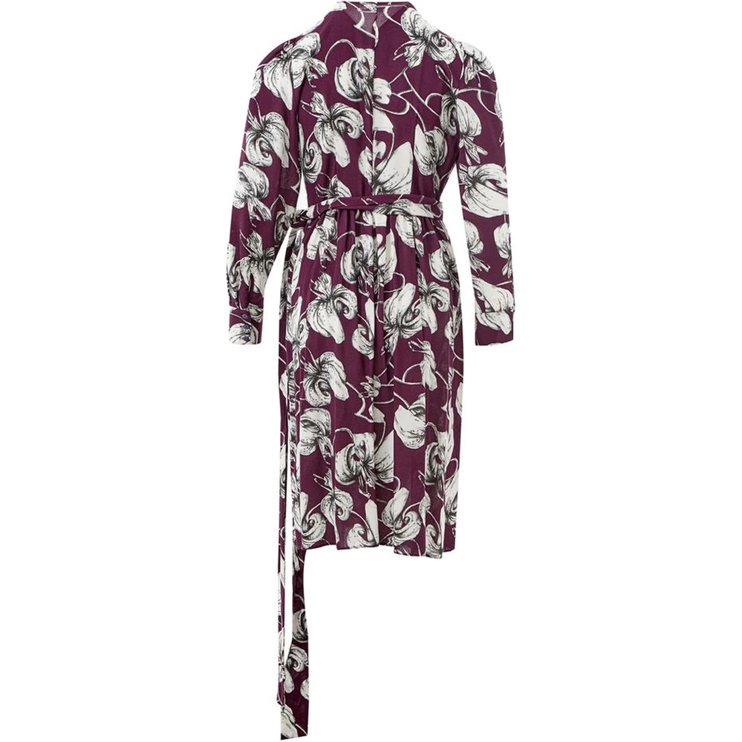 Purple Viscose Casual Dress