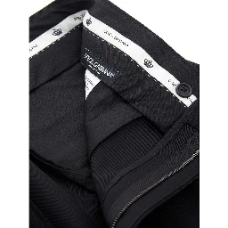 Black Polyester Dress Pants
