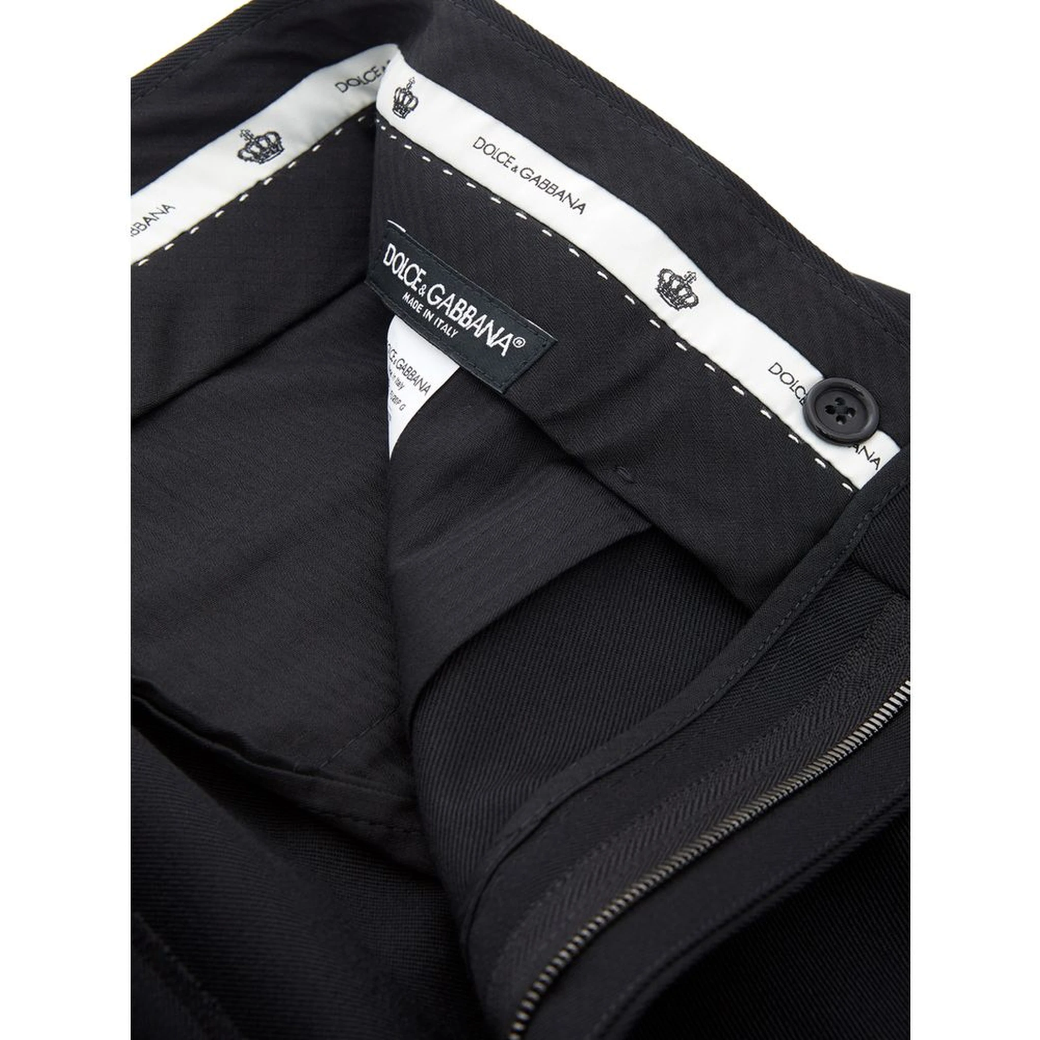 Black Polyester Dress Pants