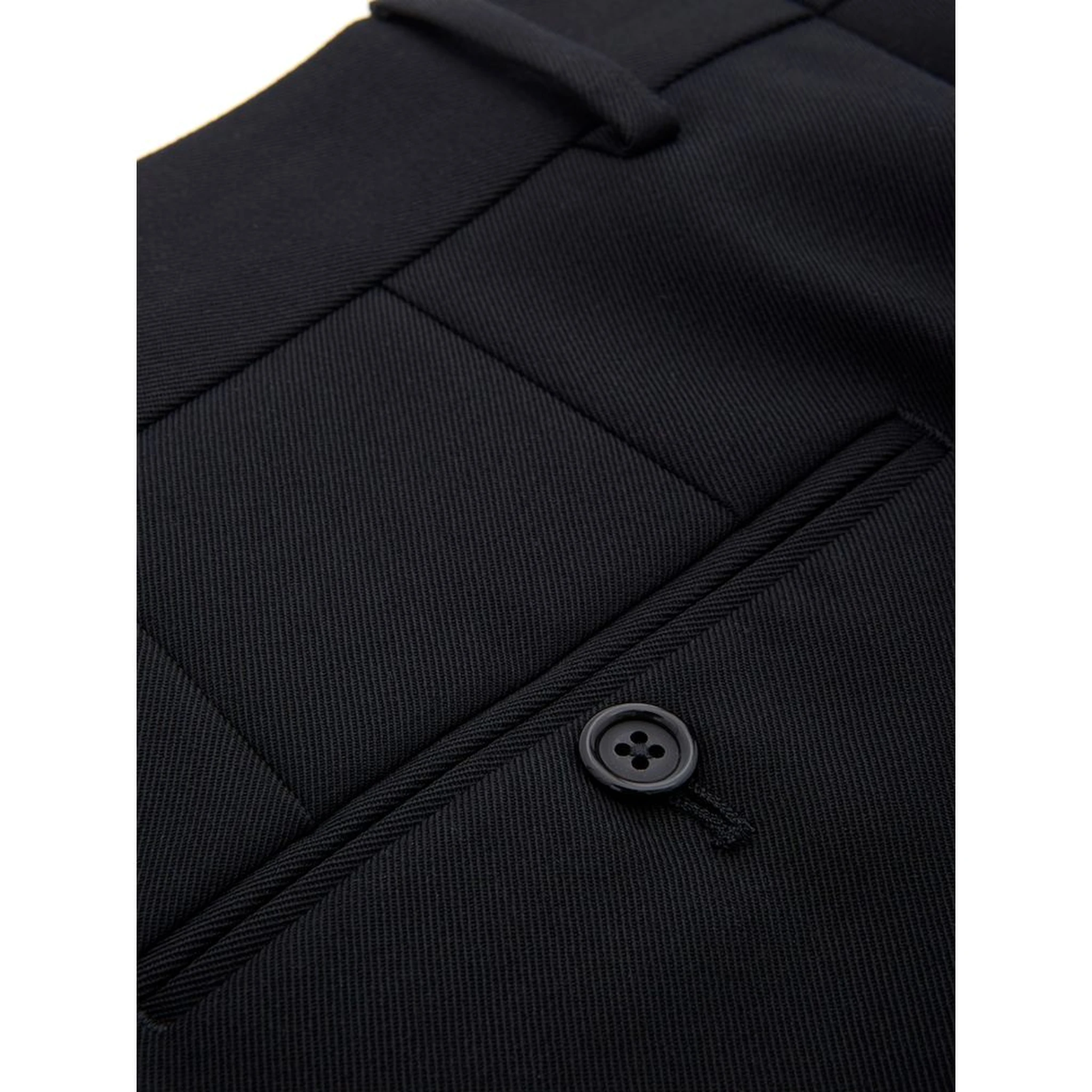 Black Polyester Dress Pants