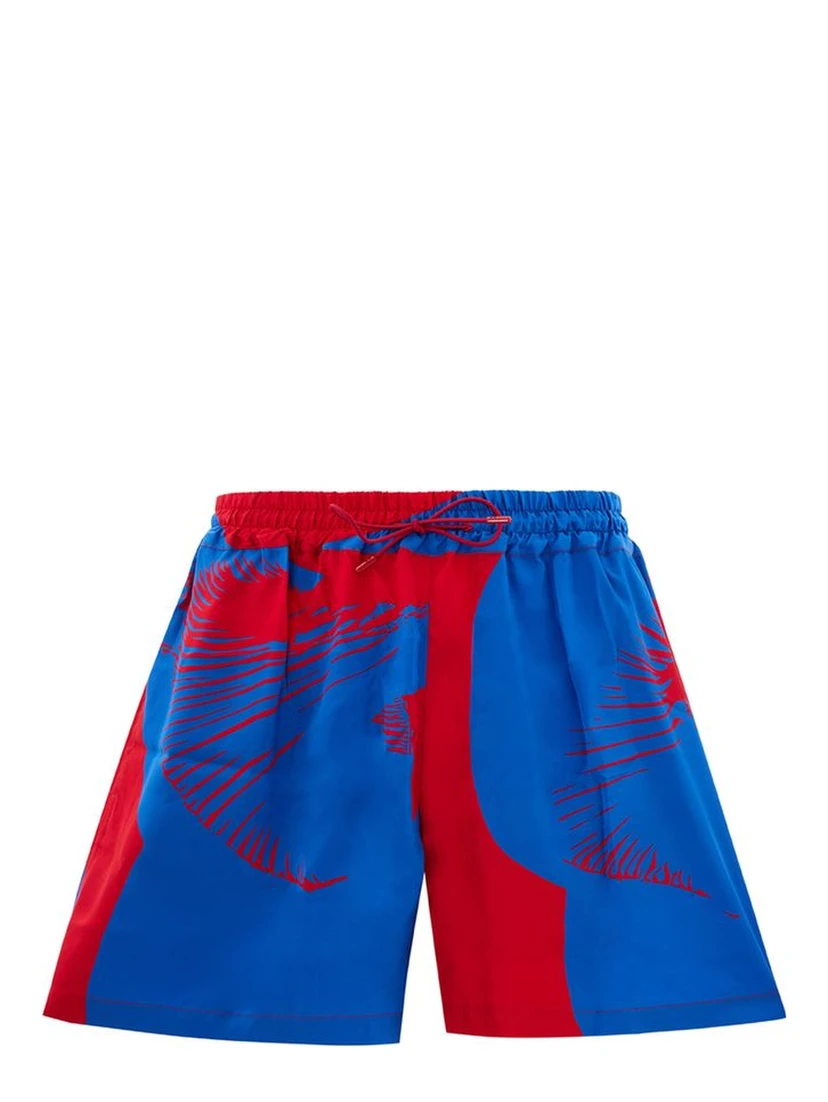 Multicolor Viscose Shorts