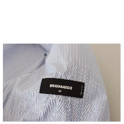 Blue Striped Single Breasted Formal Coat Blazer