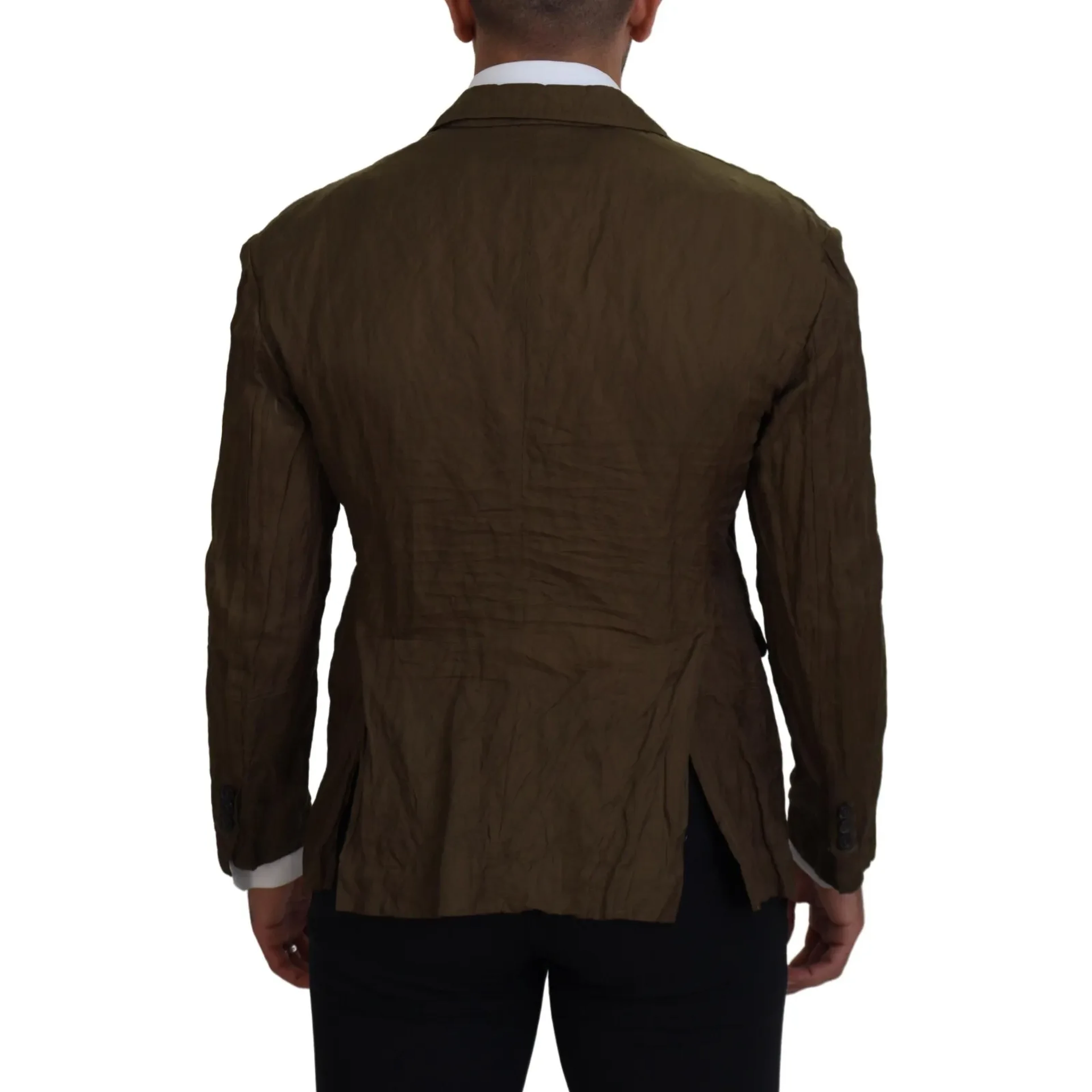 Green Single Breasted Men Coat Blazer Jacket