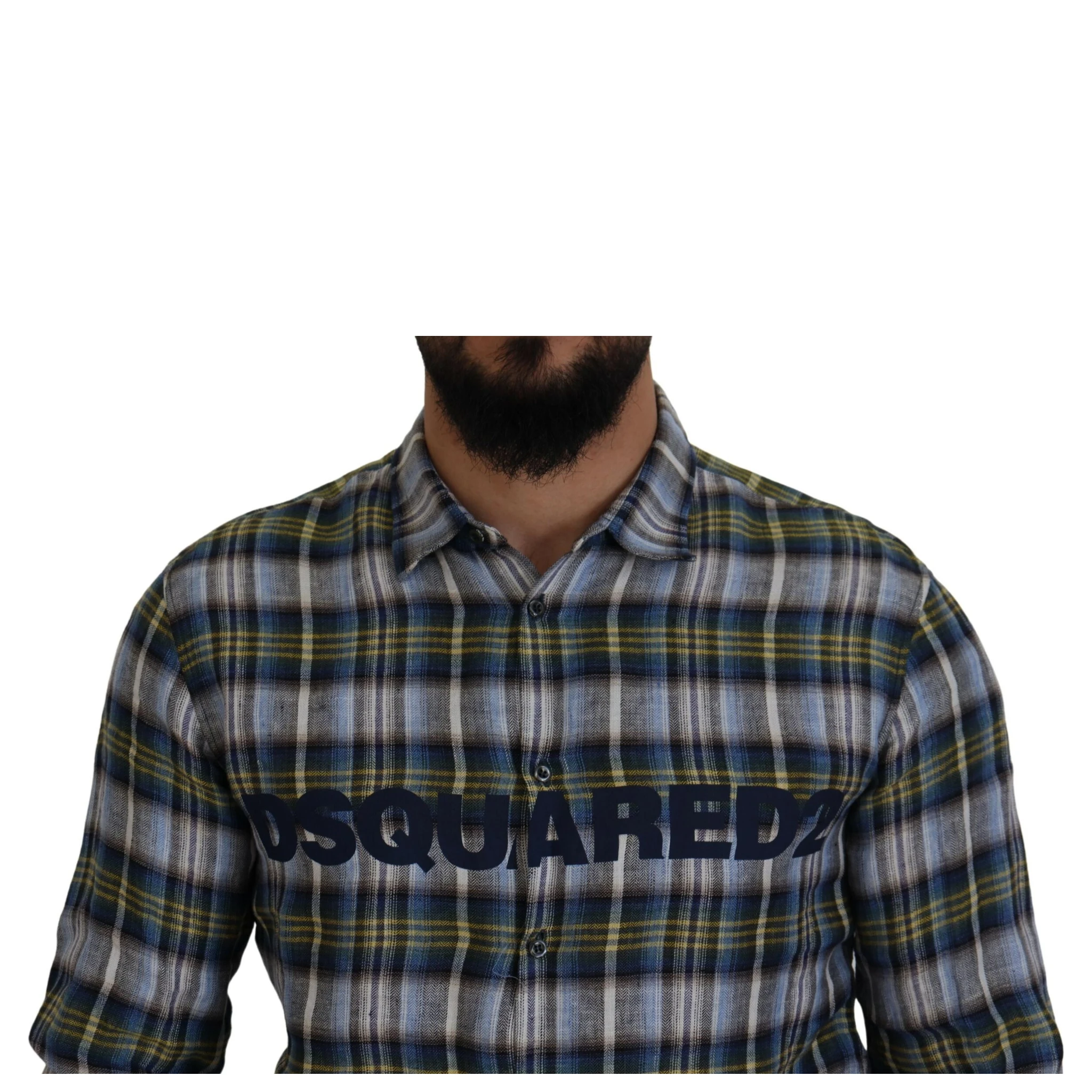 Multicolor Checkered Casual Men Long Sleeves Shirt