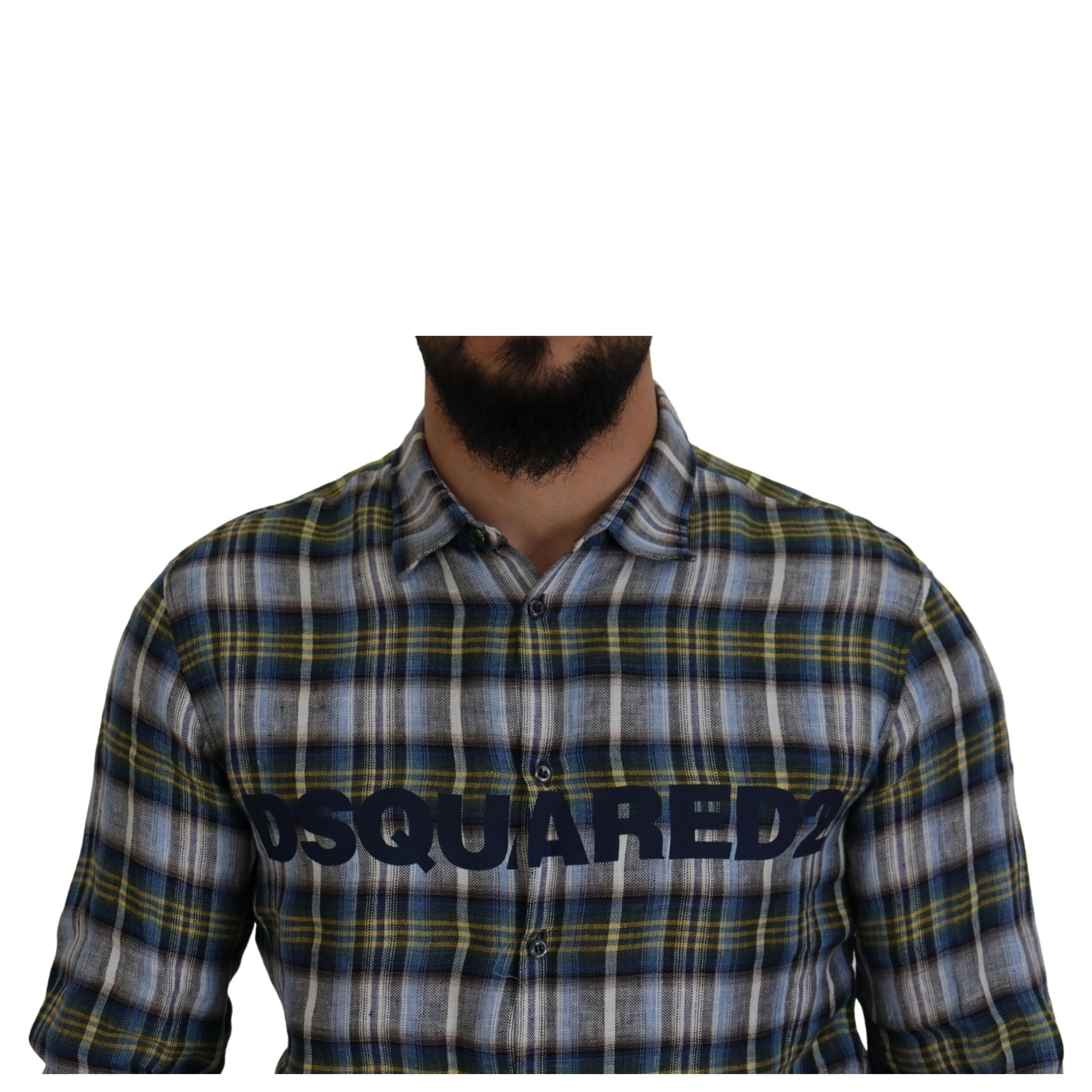 Multicolor Checkered Casual Men Long Sleeves Shirt