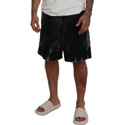 Gray Cotton Corduroy Bermuda Shorts