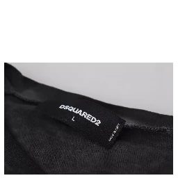 Black Cotton Linen Long Sleeves Pullover Sweater