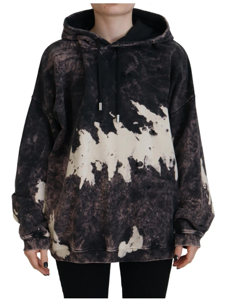 Multicolor Dye Cotton Hoodie Sweatshirt Sweater
