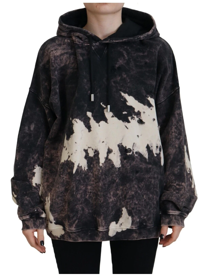 Multicolor Dye Cotton Hoodie Sweatshirt Sweater