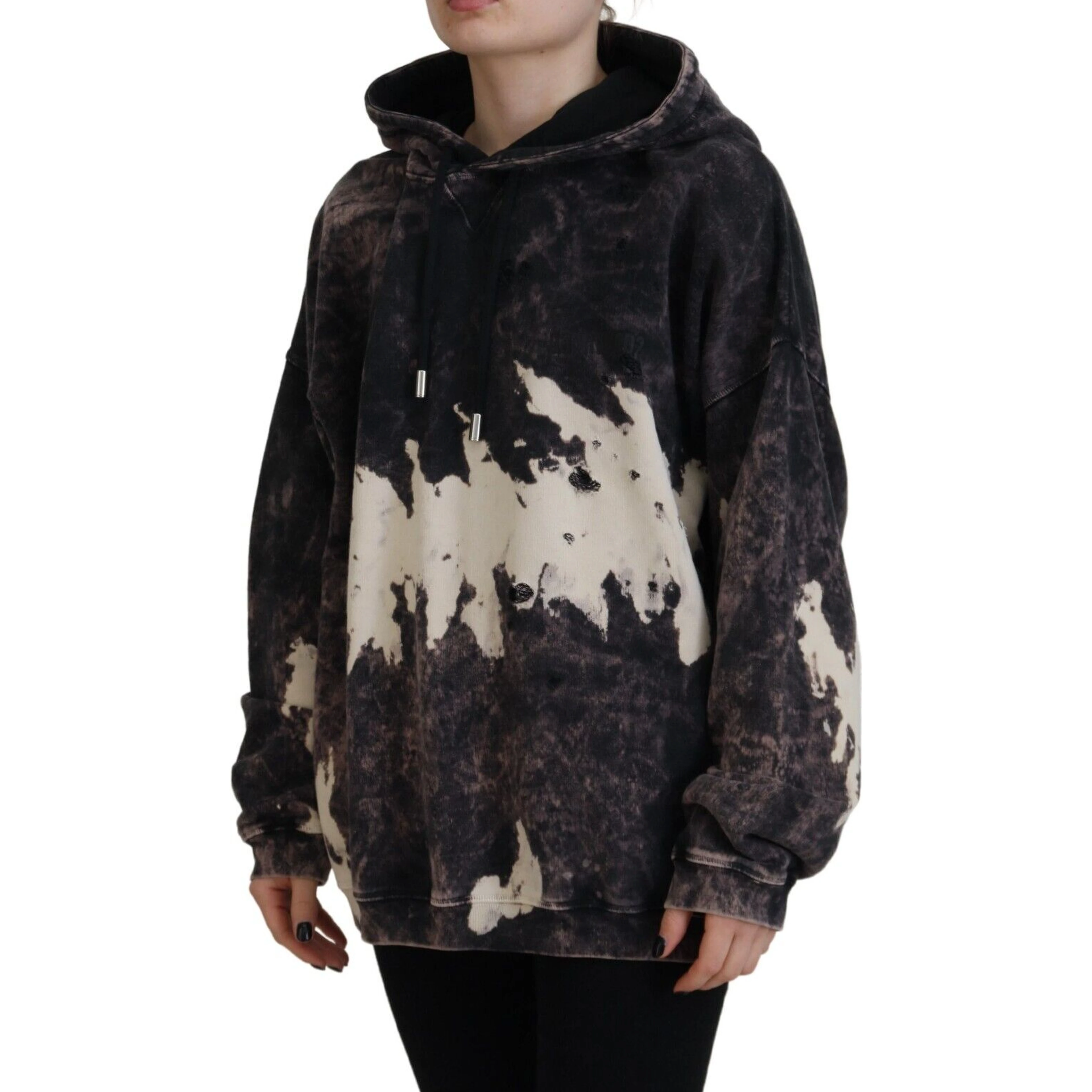 Multicolor Dye Cotton Hoodie Sweatshirt Sweater