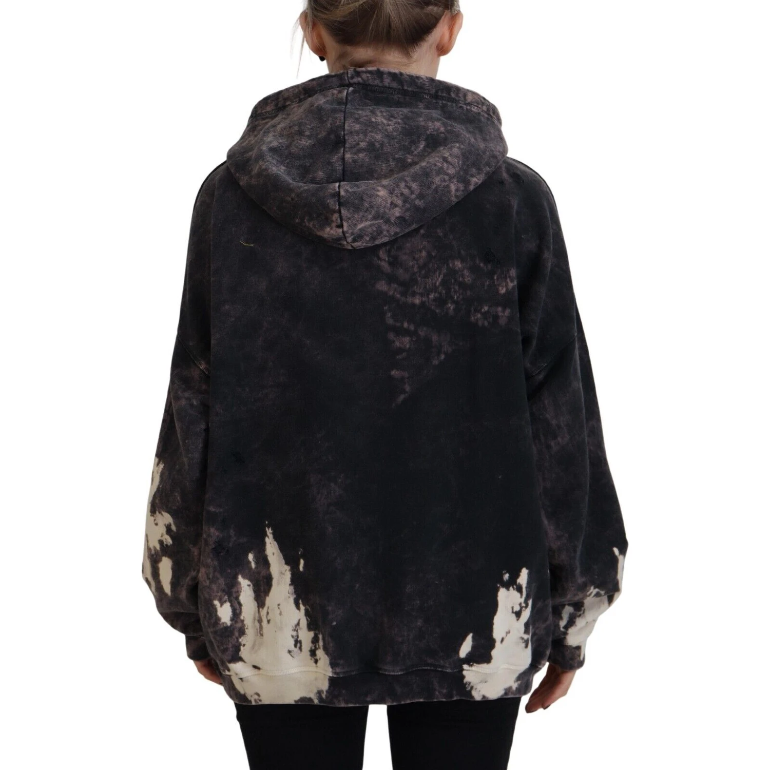 Multicolor Dye Cotton Hoodie Sweatshirt Sweater