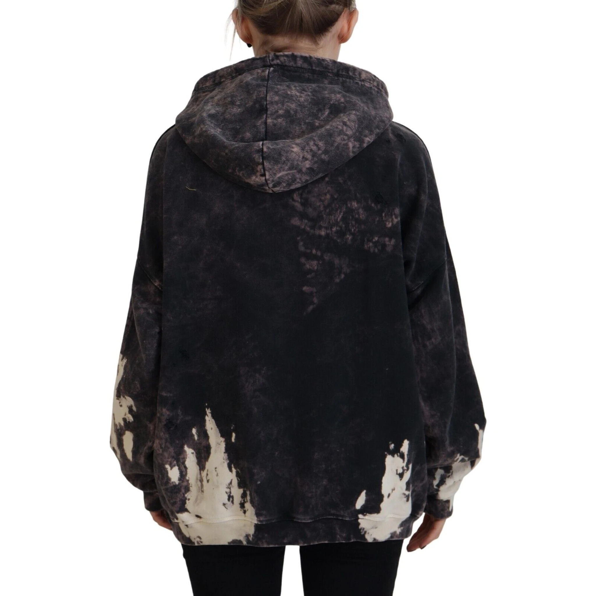 Multicolor Dye Cotton Hoodie Sweatshirt Sweater