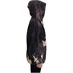 Multicolor Dye Cotton Hoodie Sweatshirt Sweater