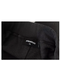 Black Cotton Mid Waist Tattered Tapered Shorts
