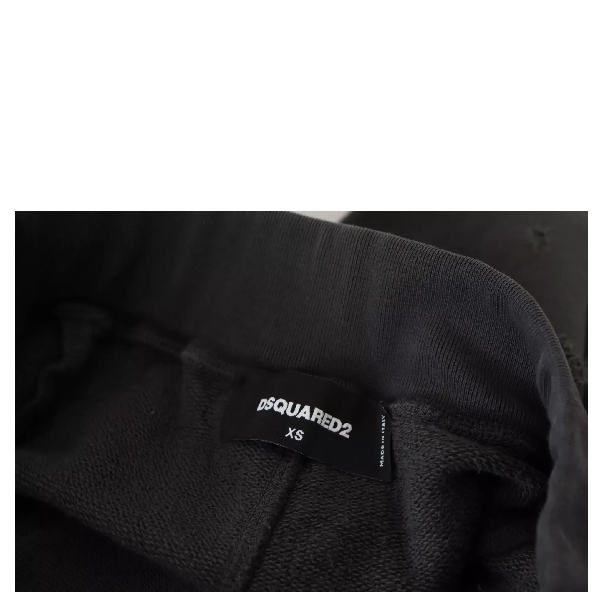 Black Cotton Mid Waist Tattered Tapered Shorts