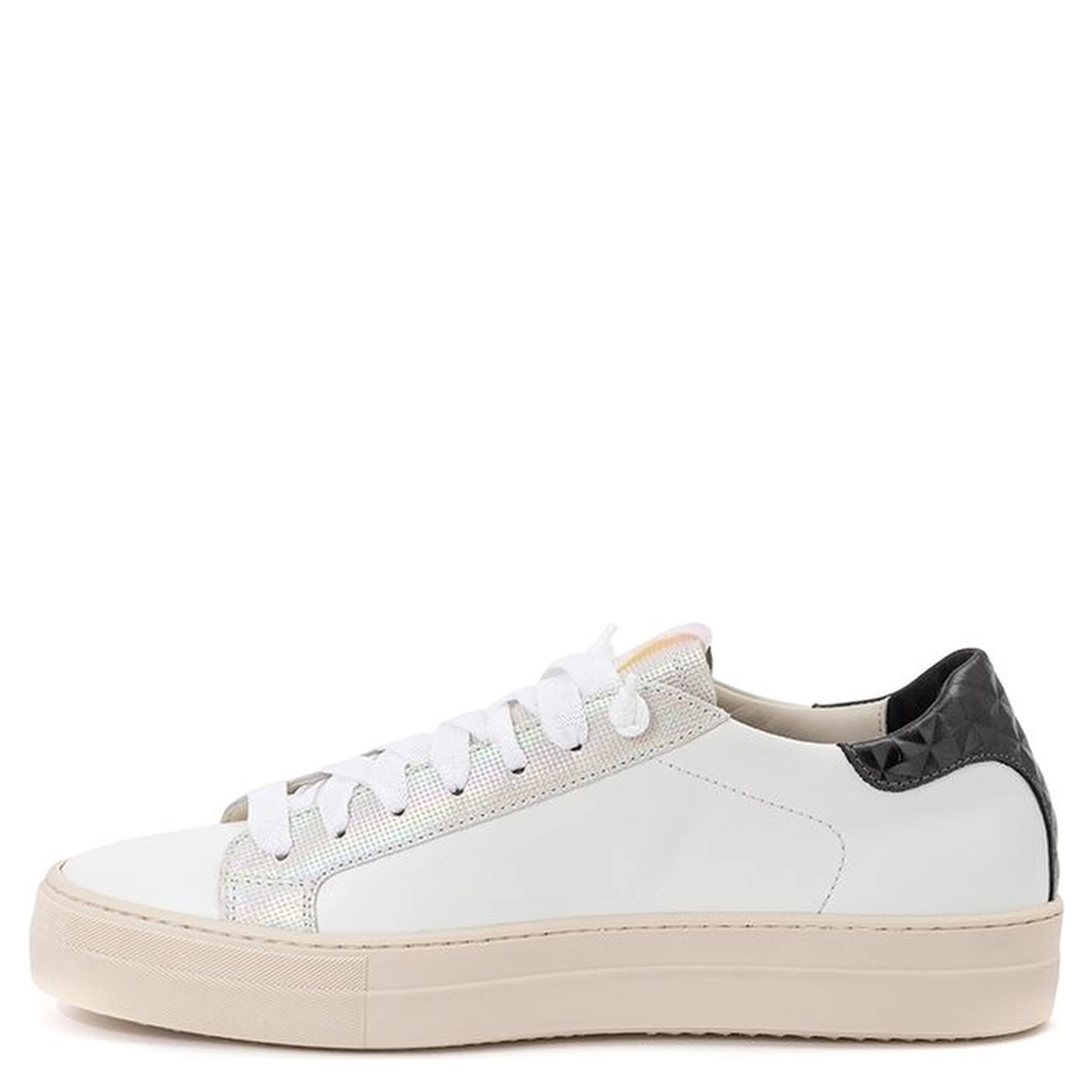 White Leather Athletic Sneakers