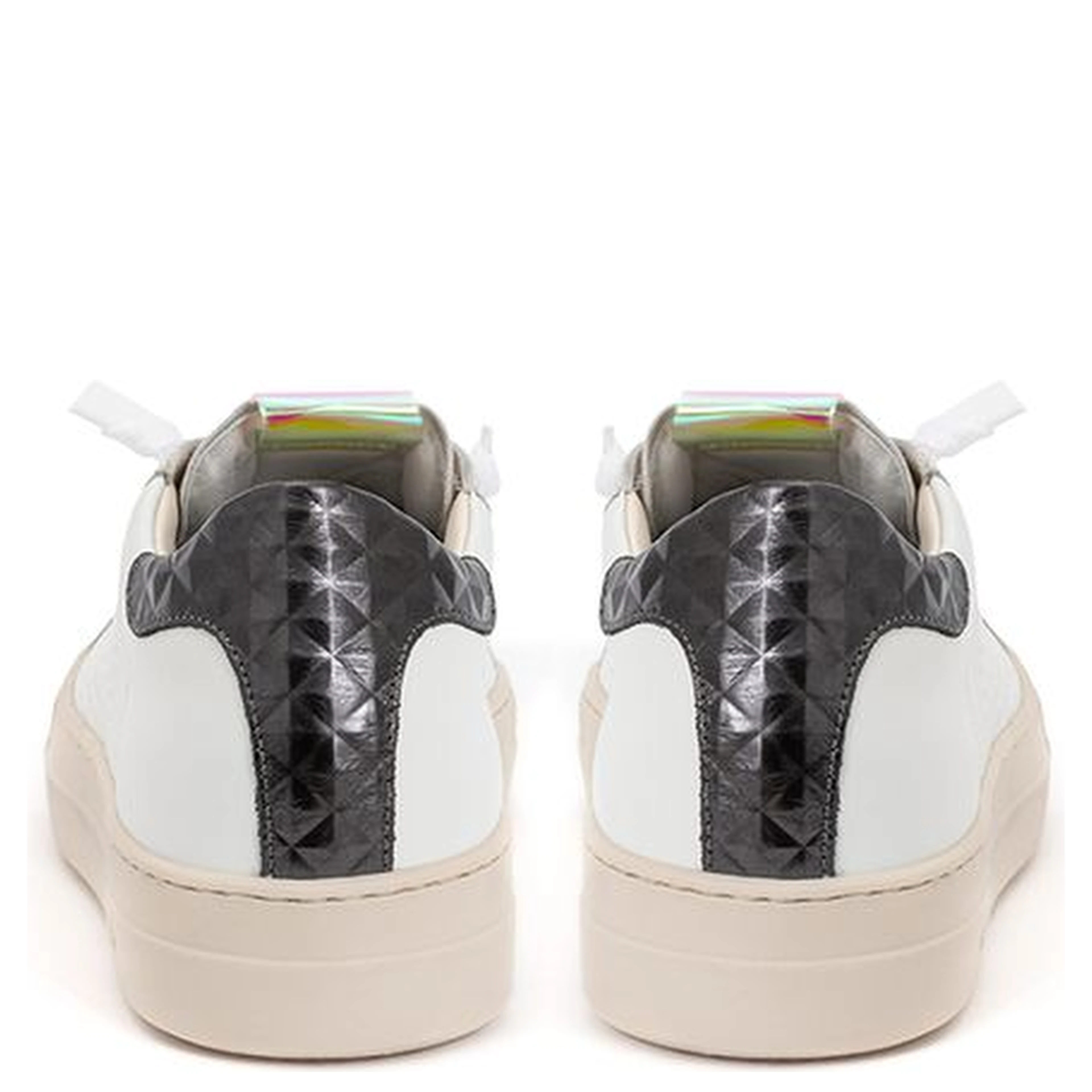 White Leather Athletic Sneakers