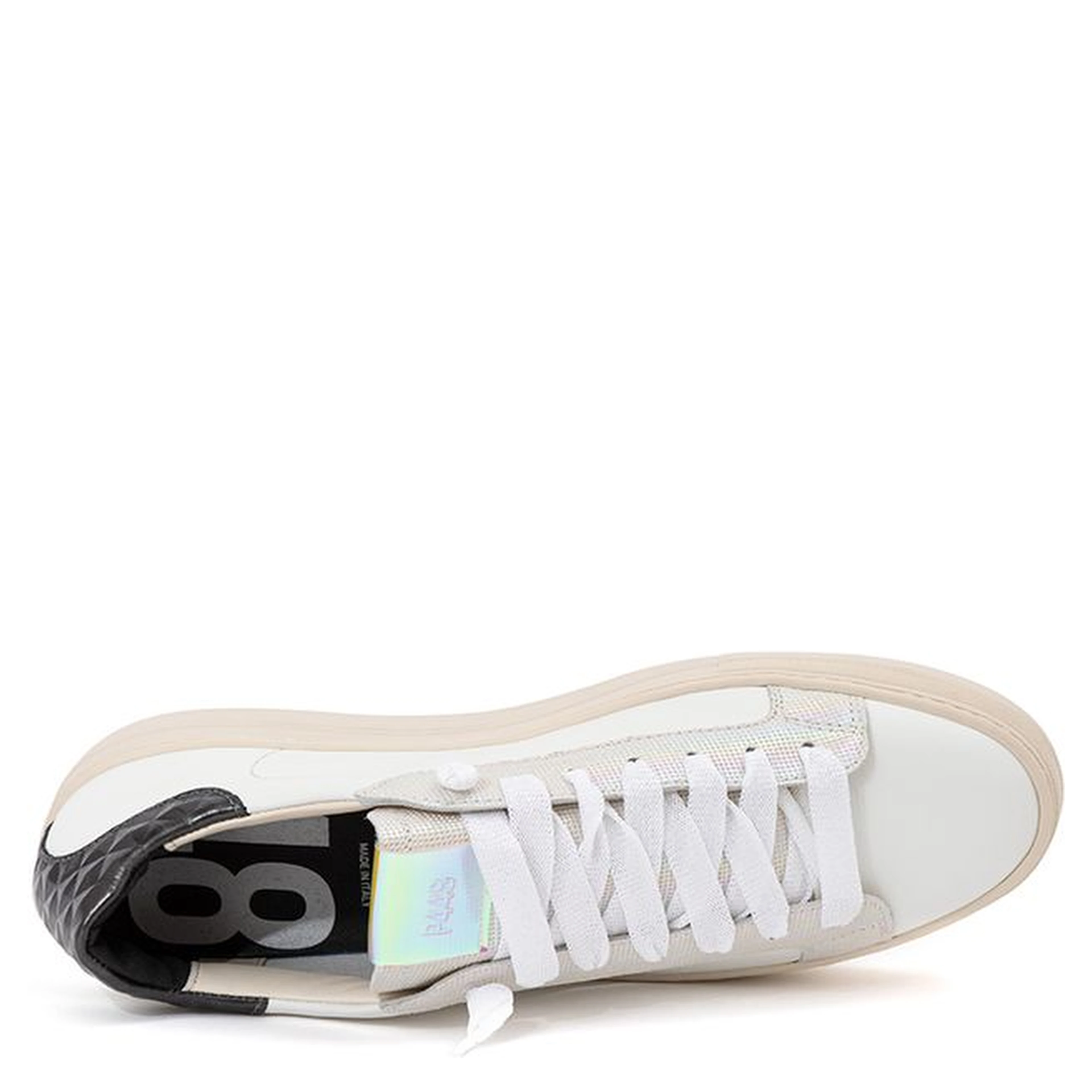 White Leather Athletic Sneakers