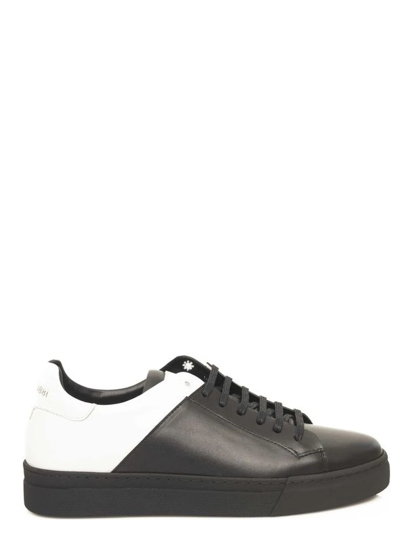 Black And White Cowhide Sneaker