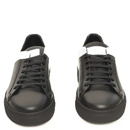 Black And White Cowhide Sneaker