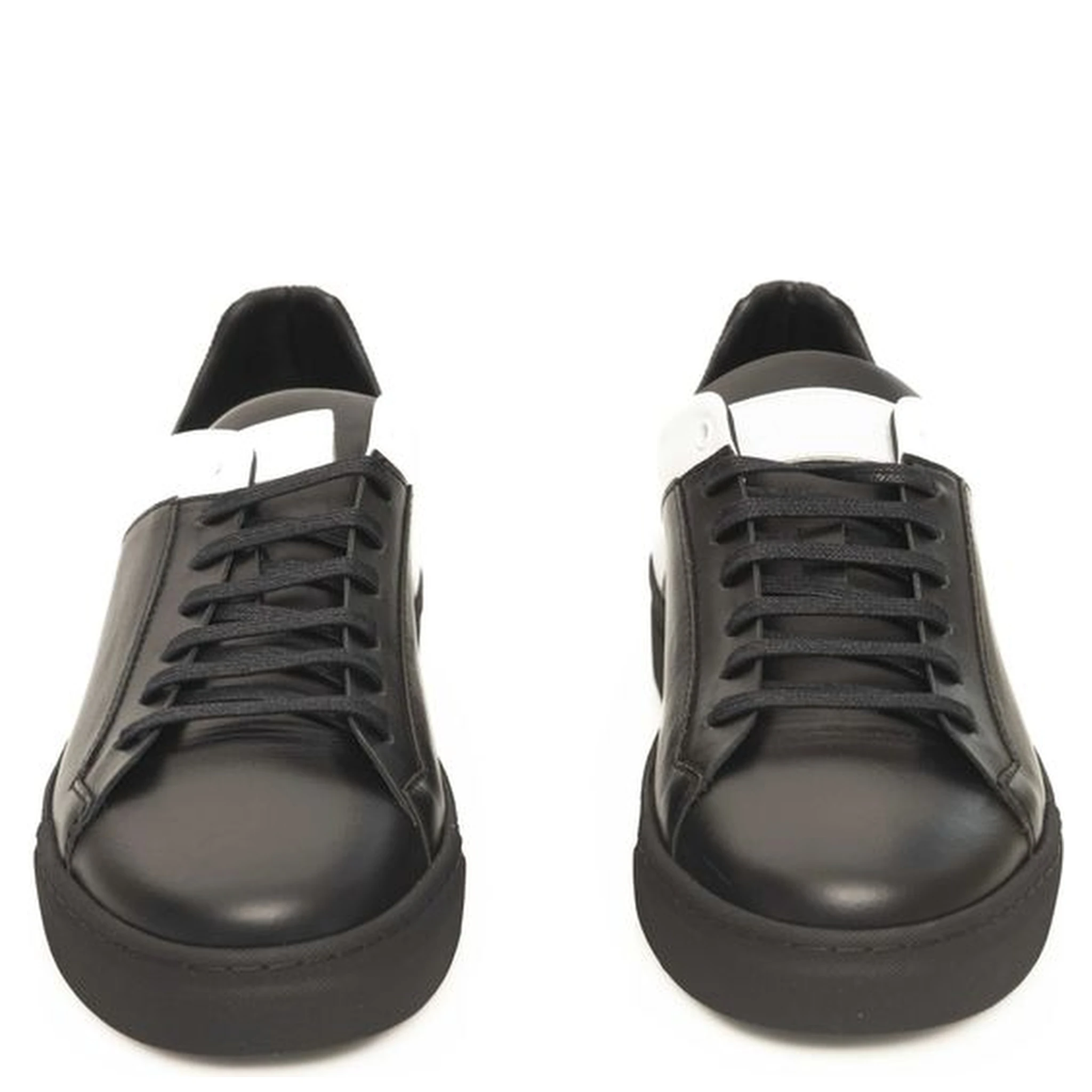 Black And White Cowhide Sneaker