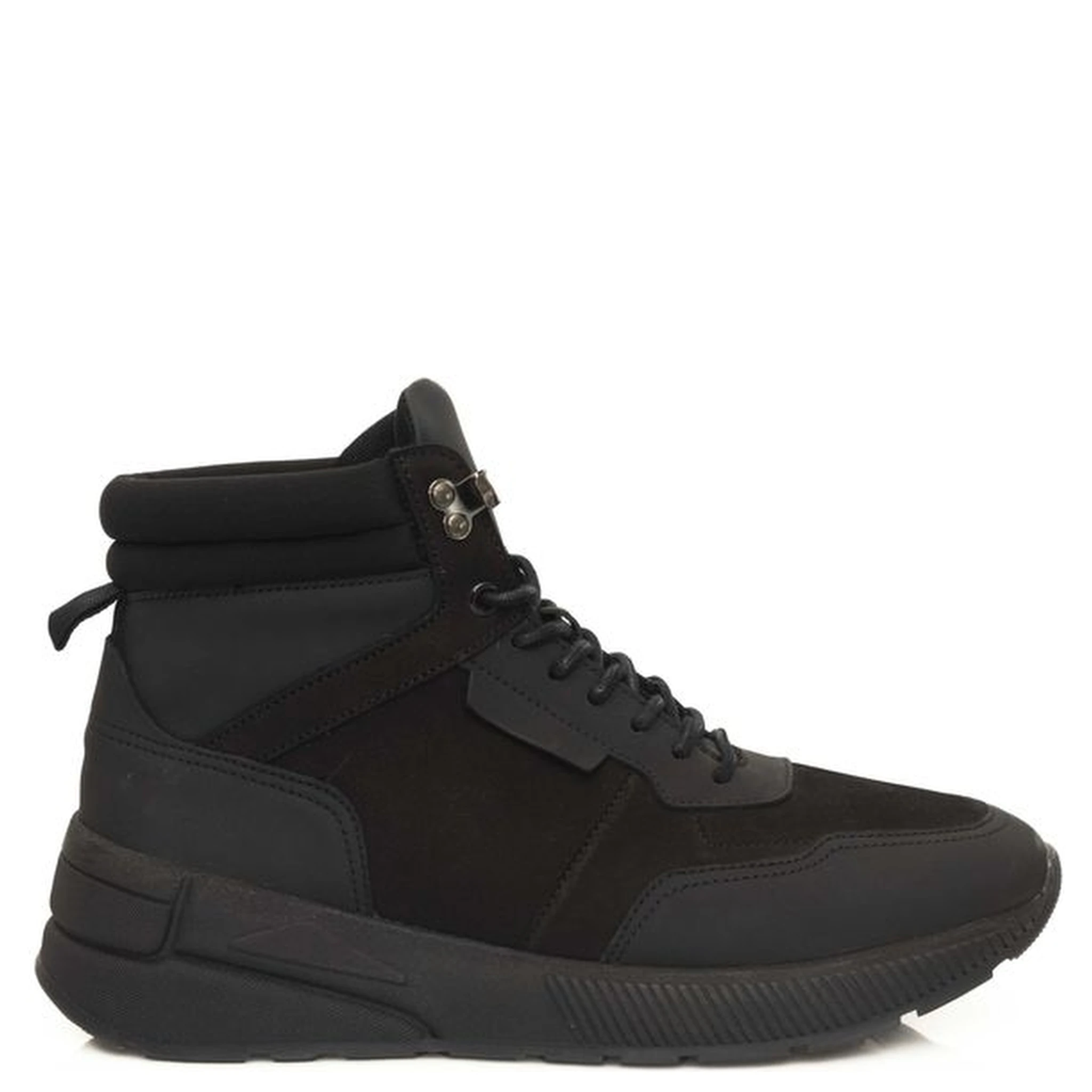 Black Cowhide Sneaker