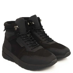 Black Cowhide Sneaker