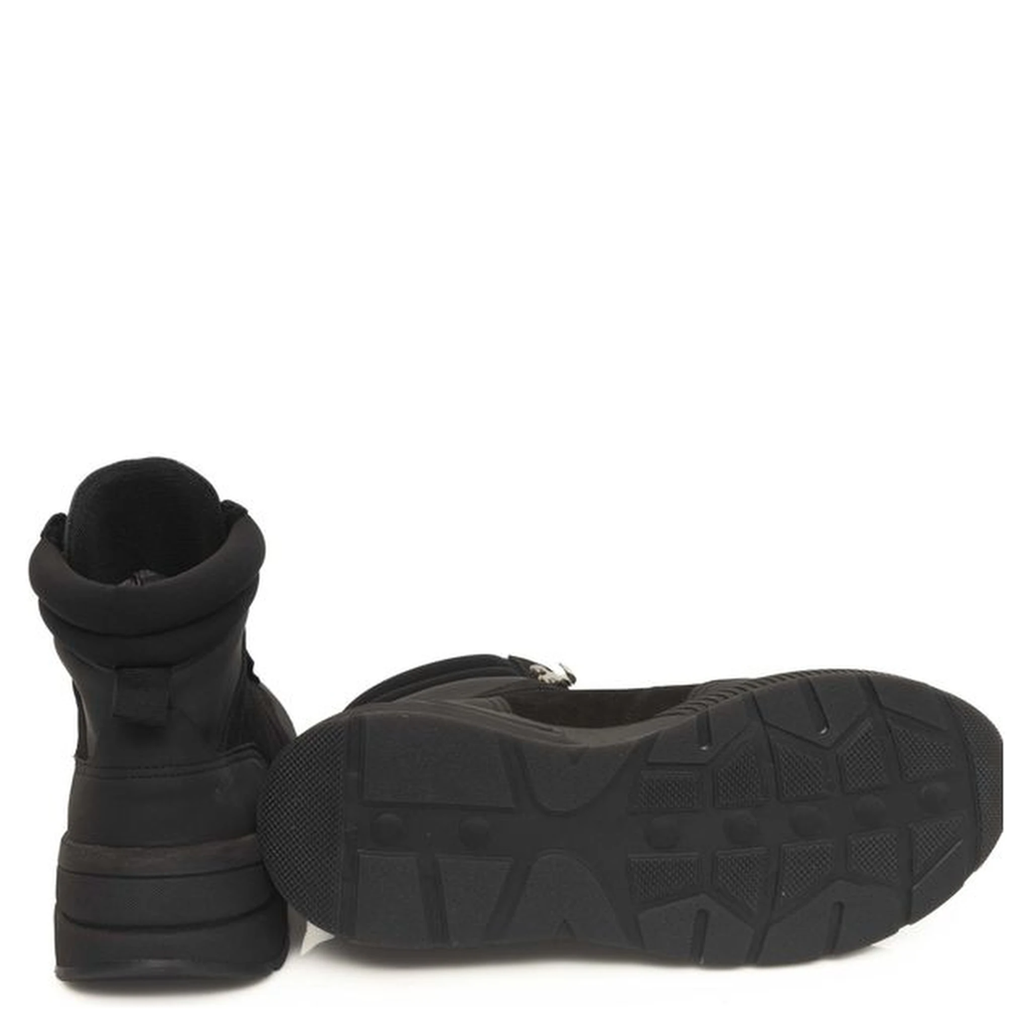 Black Cowhide Sneaker