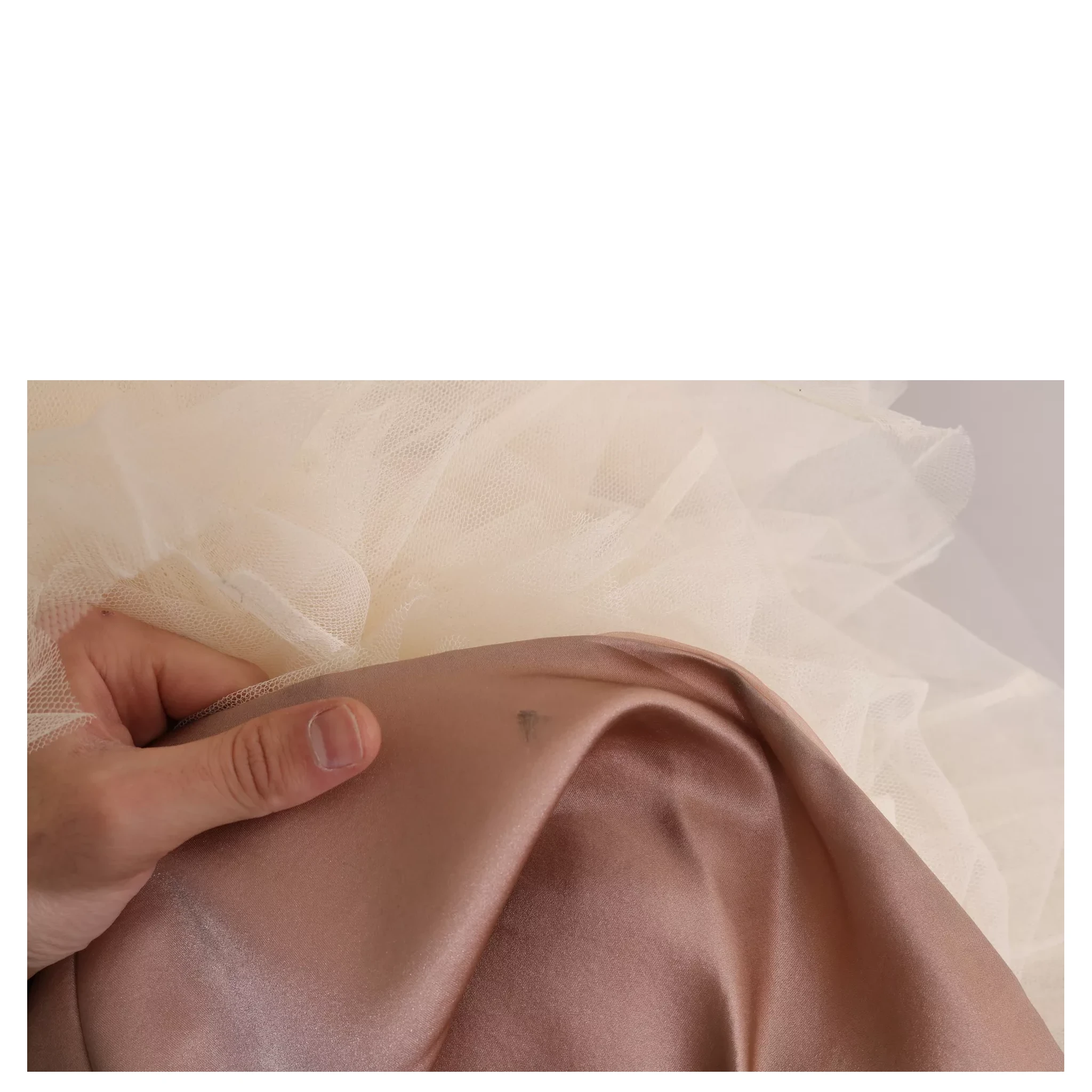 Crystal Pink Silk Chandelier Ball Gown Dress