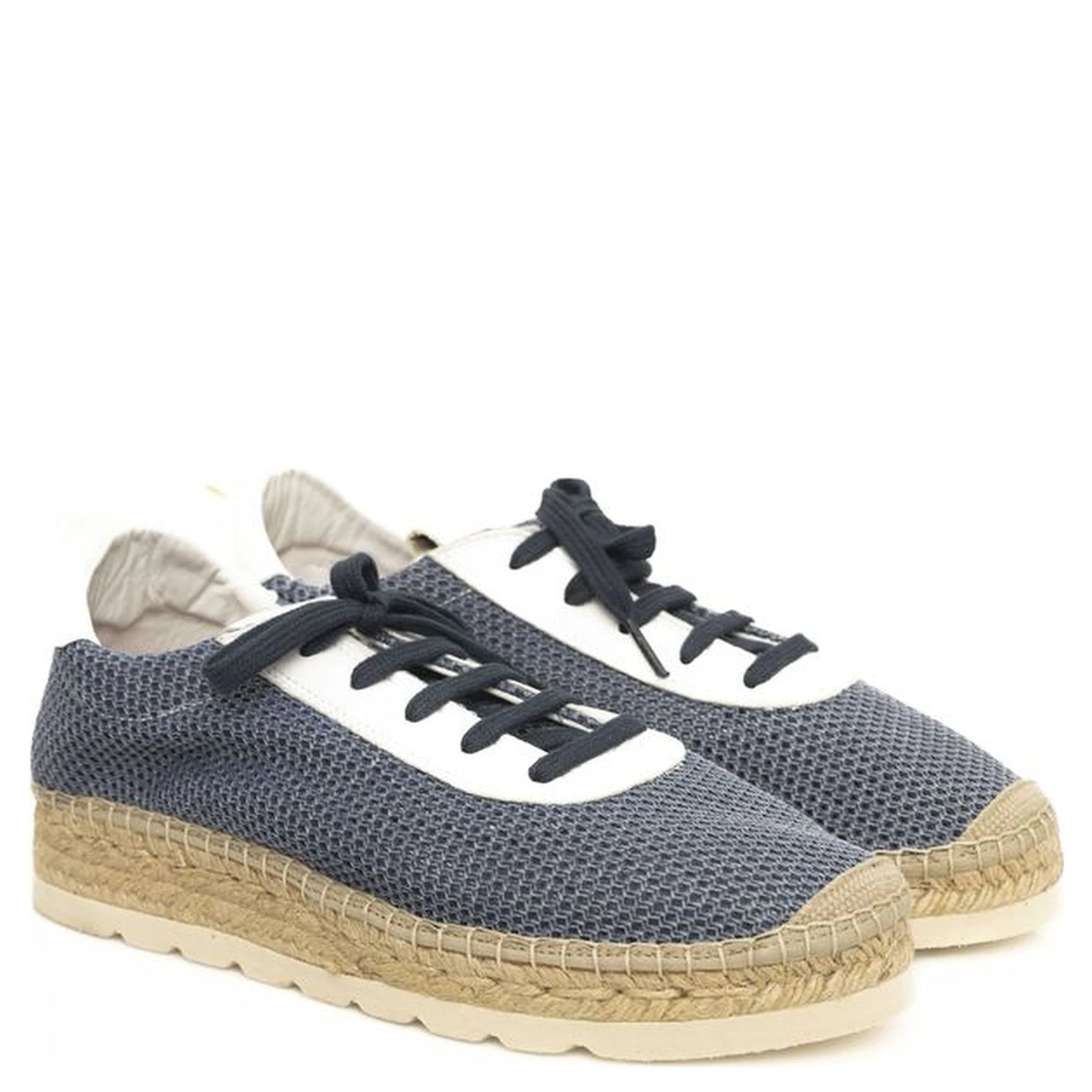 Blue Polyester Sneaker