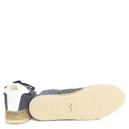 Blue Polyester Sneaker