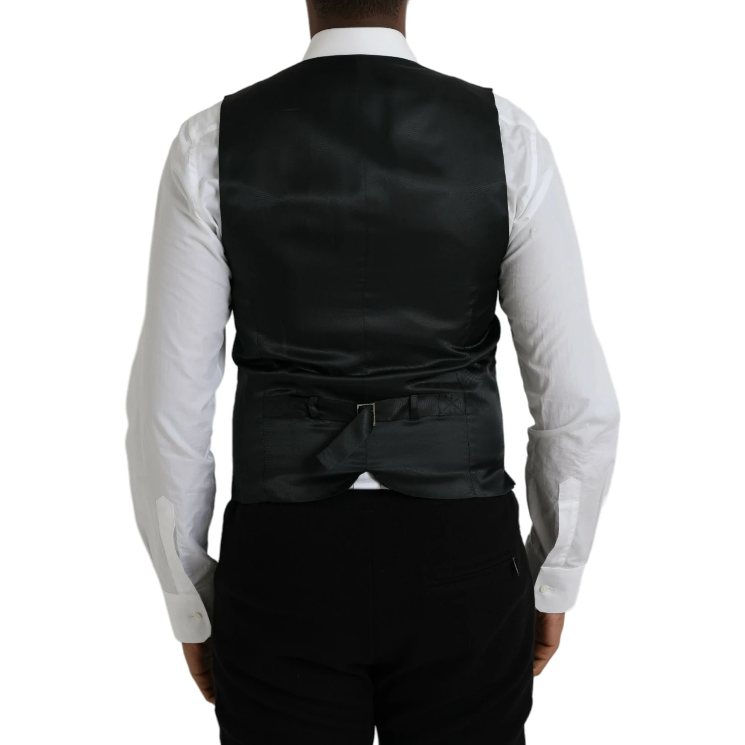 Gray Wool Formal Dress Waistcoat Vest