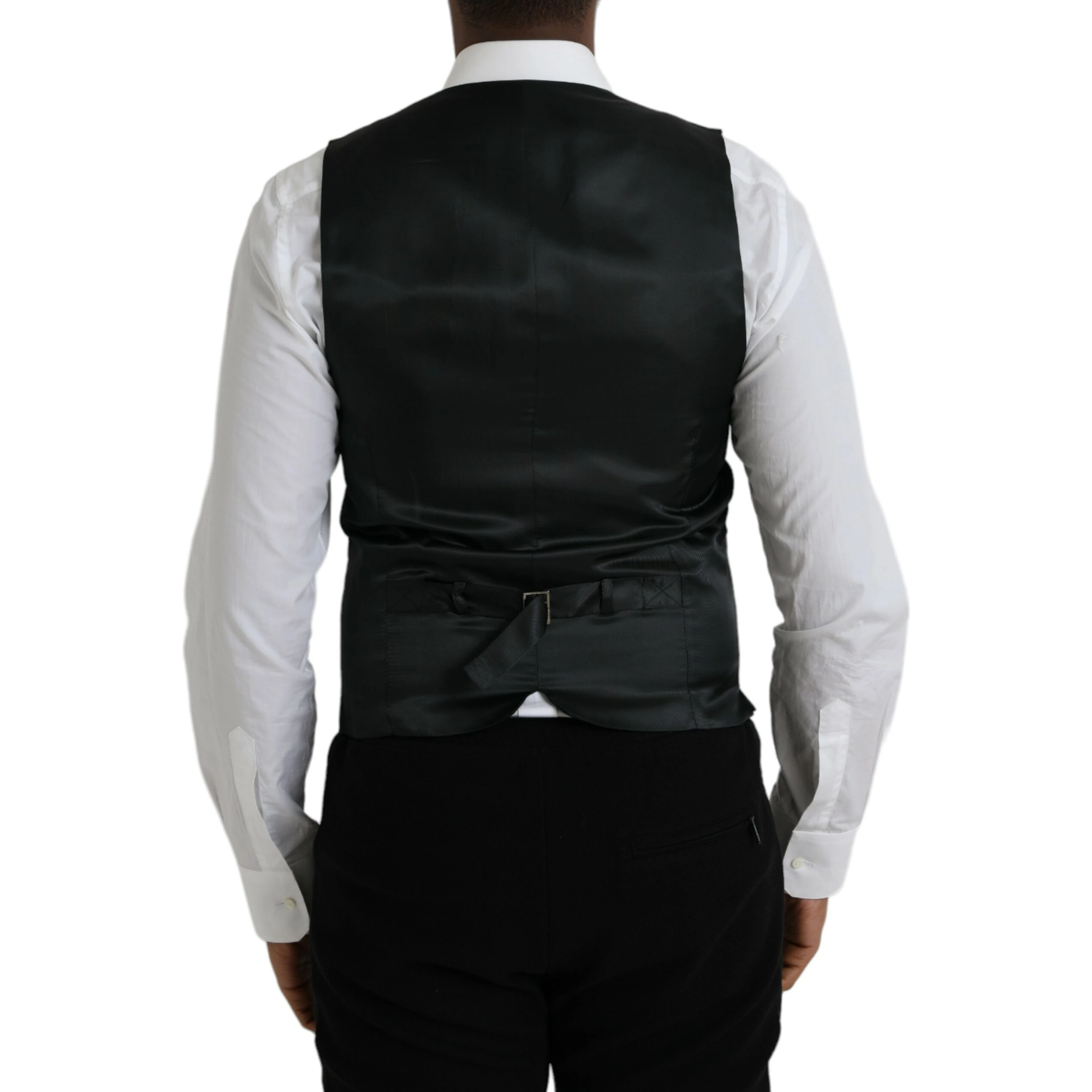 Gray Wool Formal Dress Waistcoat Vest