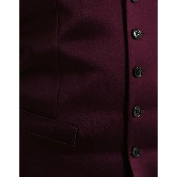 Maroon Satin Silk Waistcoat Dress Formal Vest