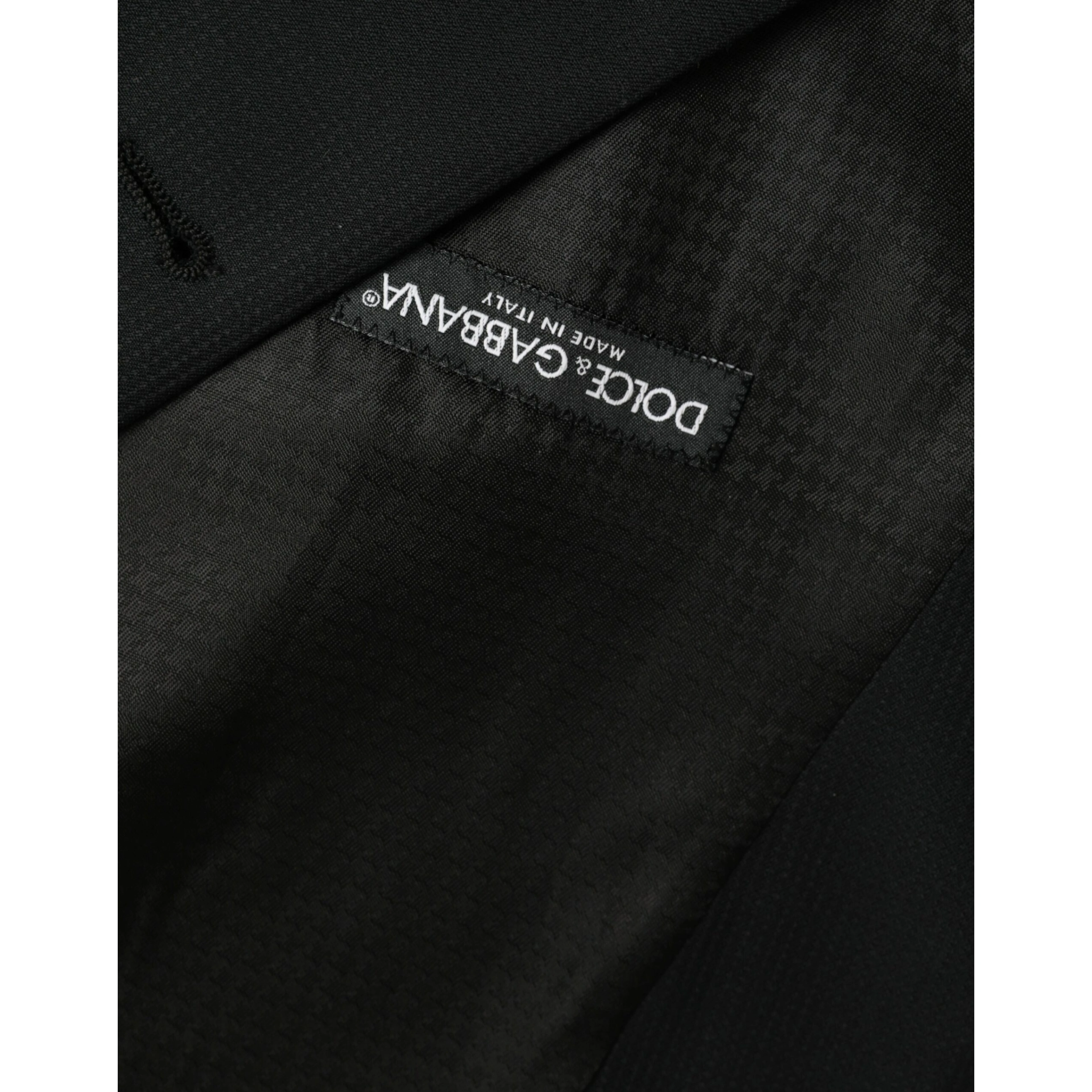 Black Wool Waistcoat Dress Formal Vest