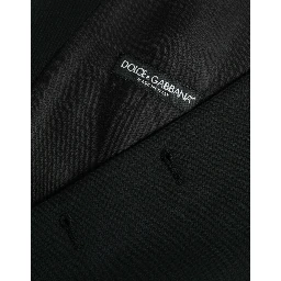 Black Wool Waistcoat Dress Formal Vest