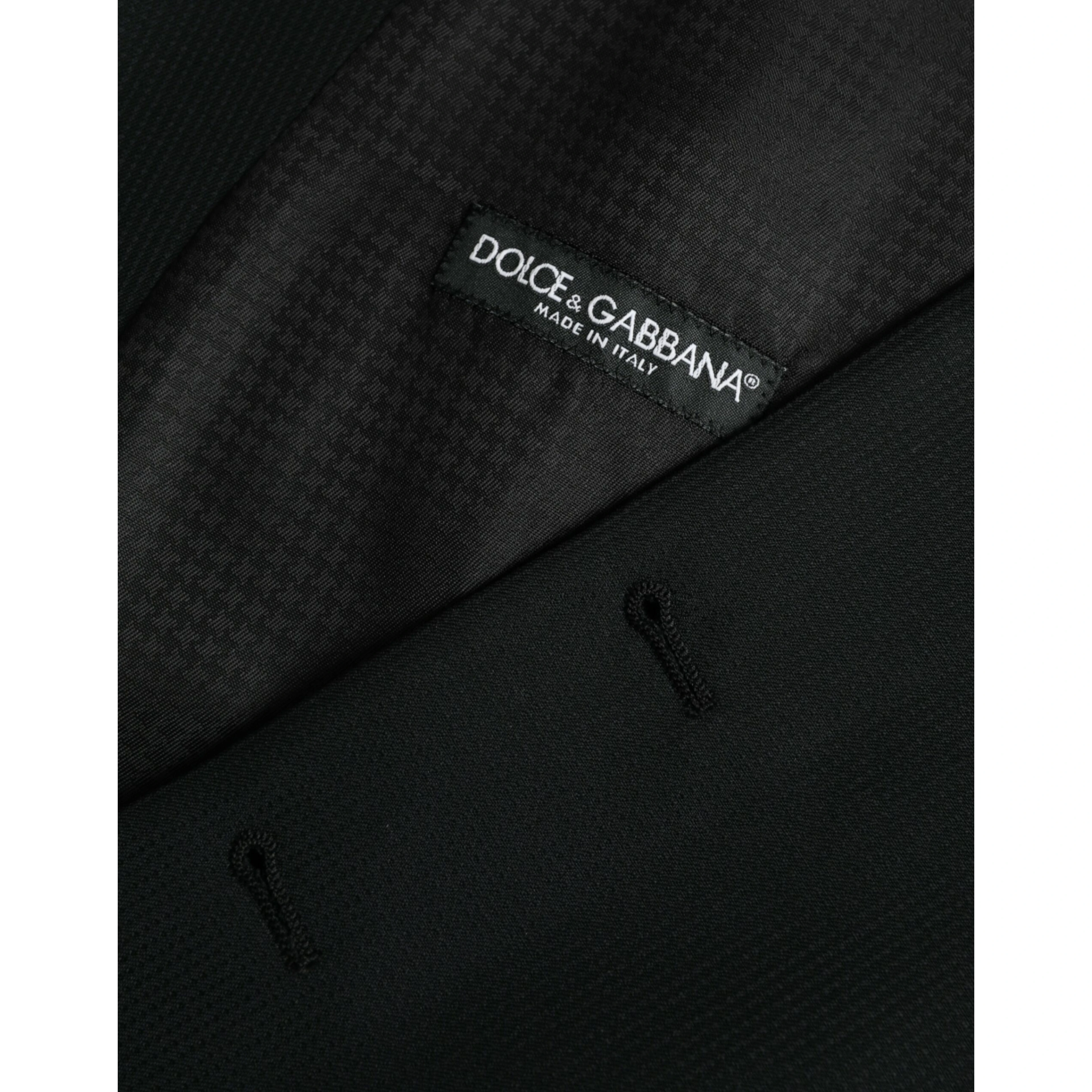 Black Wool Waistcoat Dress Formal Vest