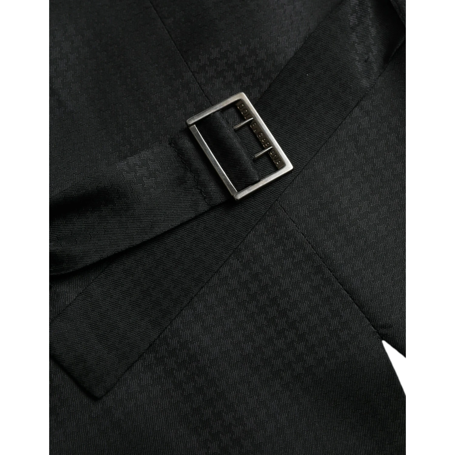 Black Wool Waistcoat Dress Formal Vest